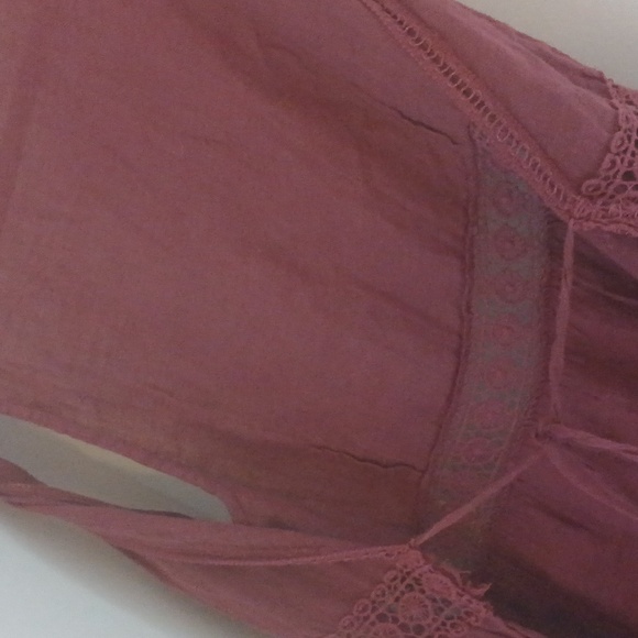 Free people see through beach long w lace and tie - Picture 6 of 9